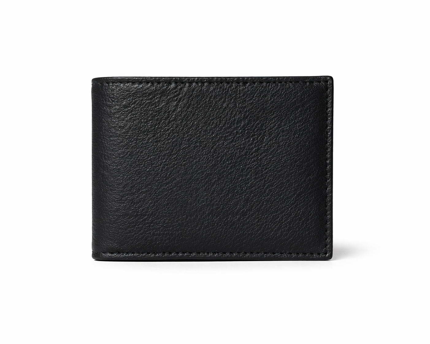 Italian Leather Wallet for Men - Black