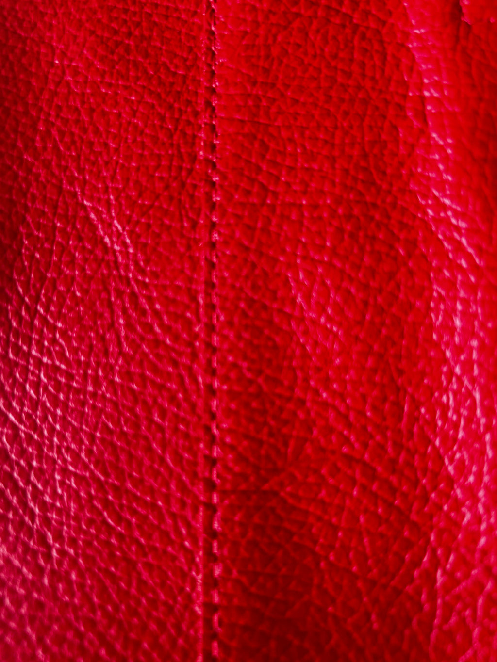 Italian Leather Tote Bag - Red
