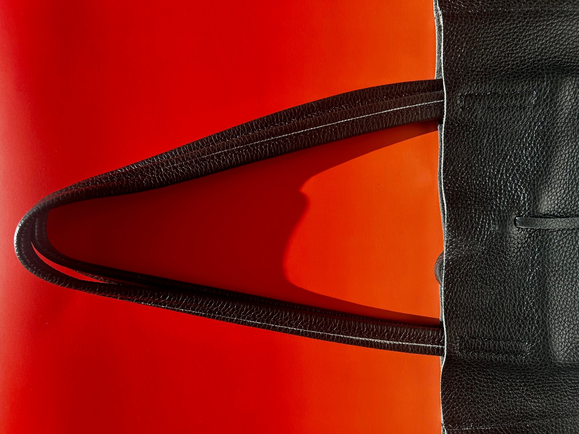 Italian Leather Tote Bag - Black