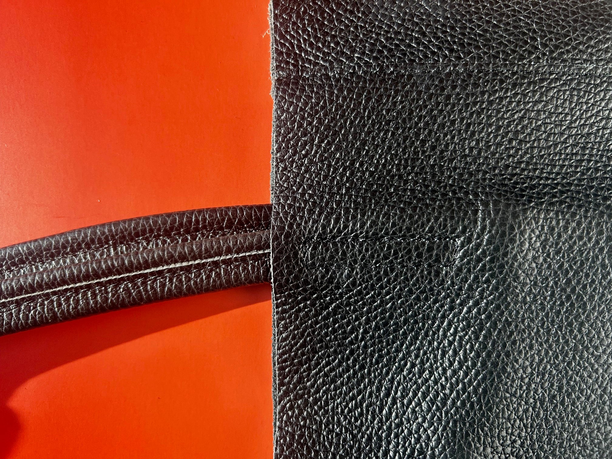 Italian Leather Tote Bag - Black