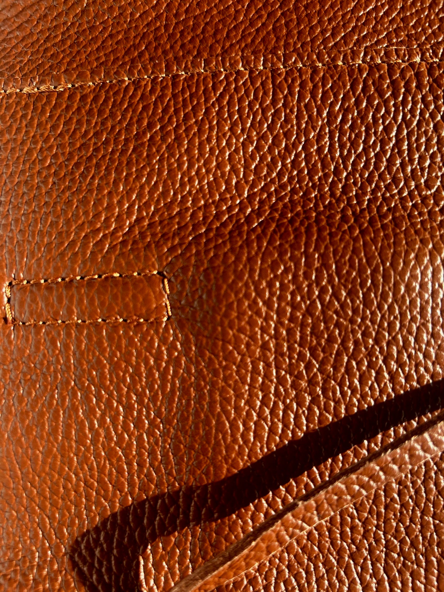 Italian Leather Tote Bag - Brown