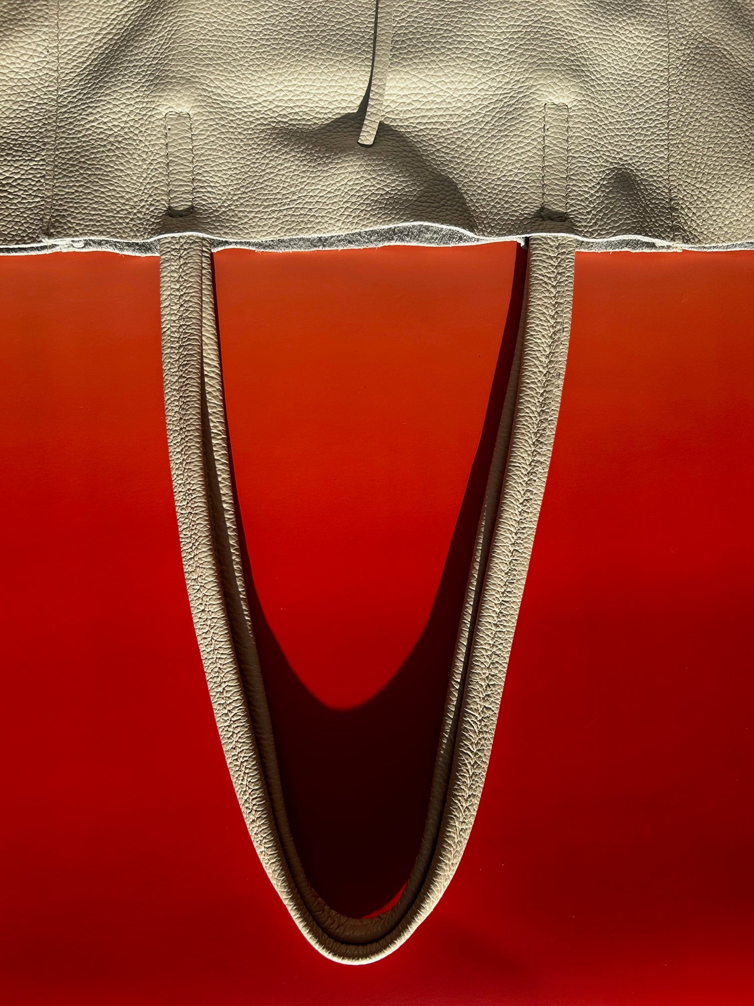 Italian Leather Tote Bag - White