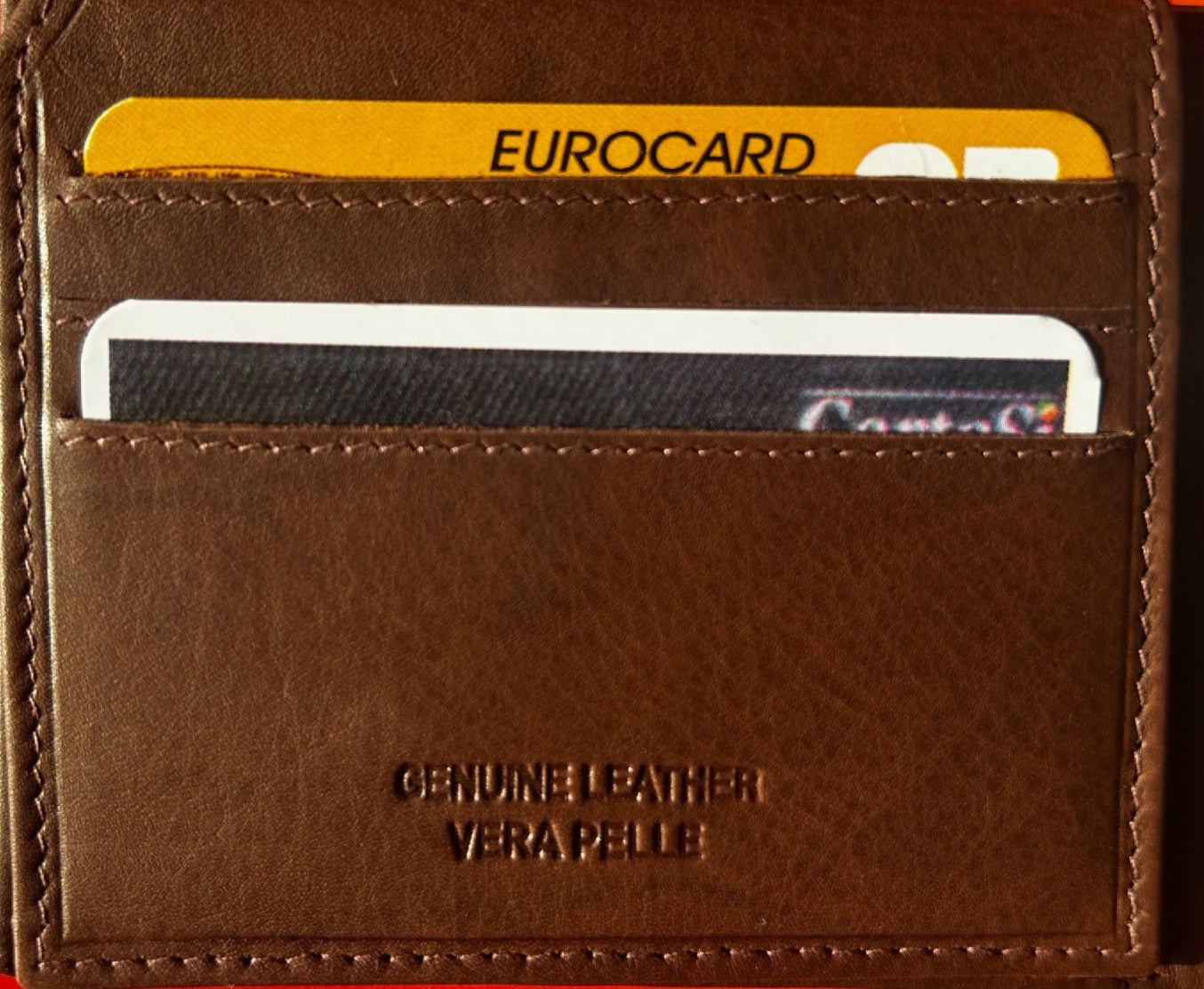 Italian Leather Wallet for Men - Black