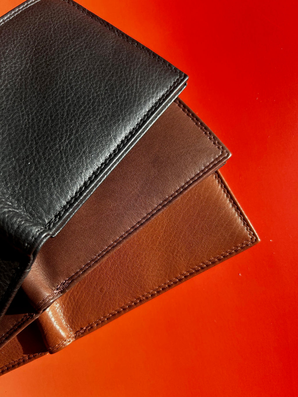 Italian Leather Wallet for Men - Black