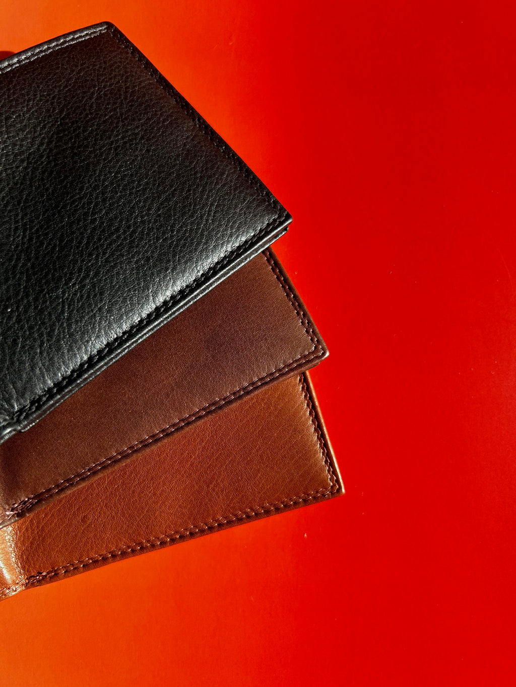 Italian Leather Wallet for Men - Black