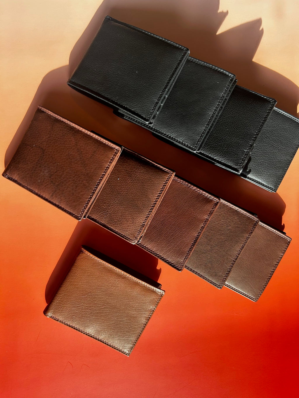 Italian Leather Wallet for Men - Black