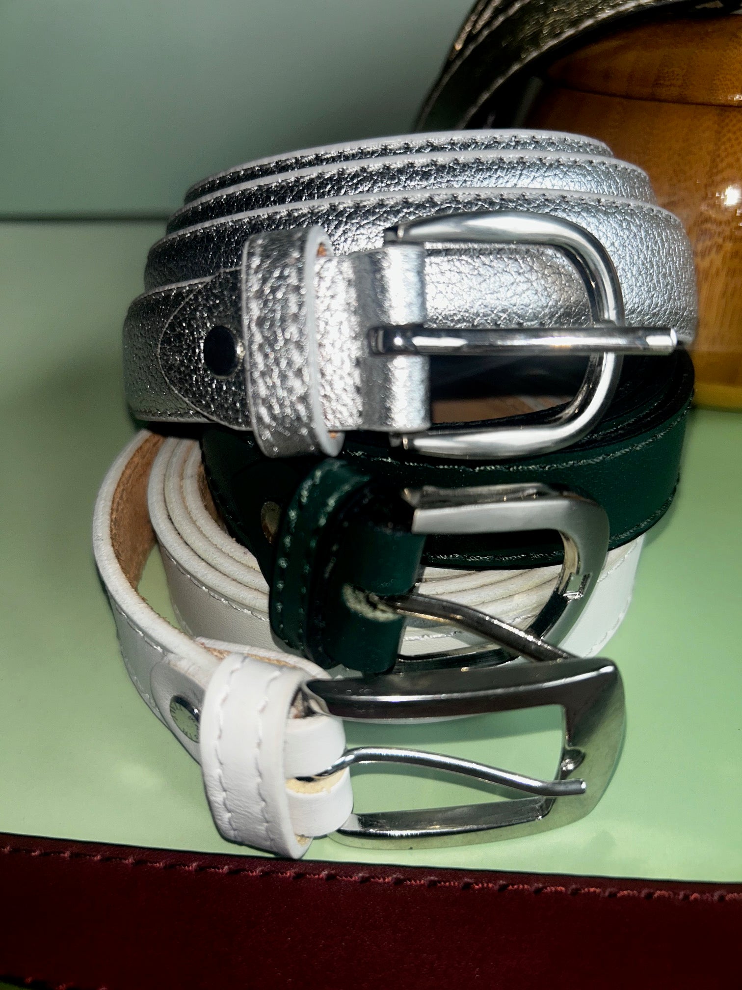Black Leather - Gold Buckle
