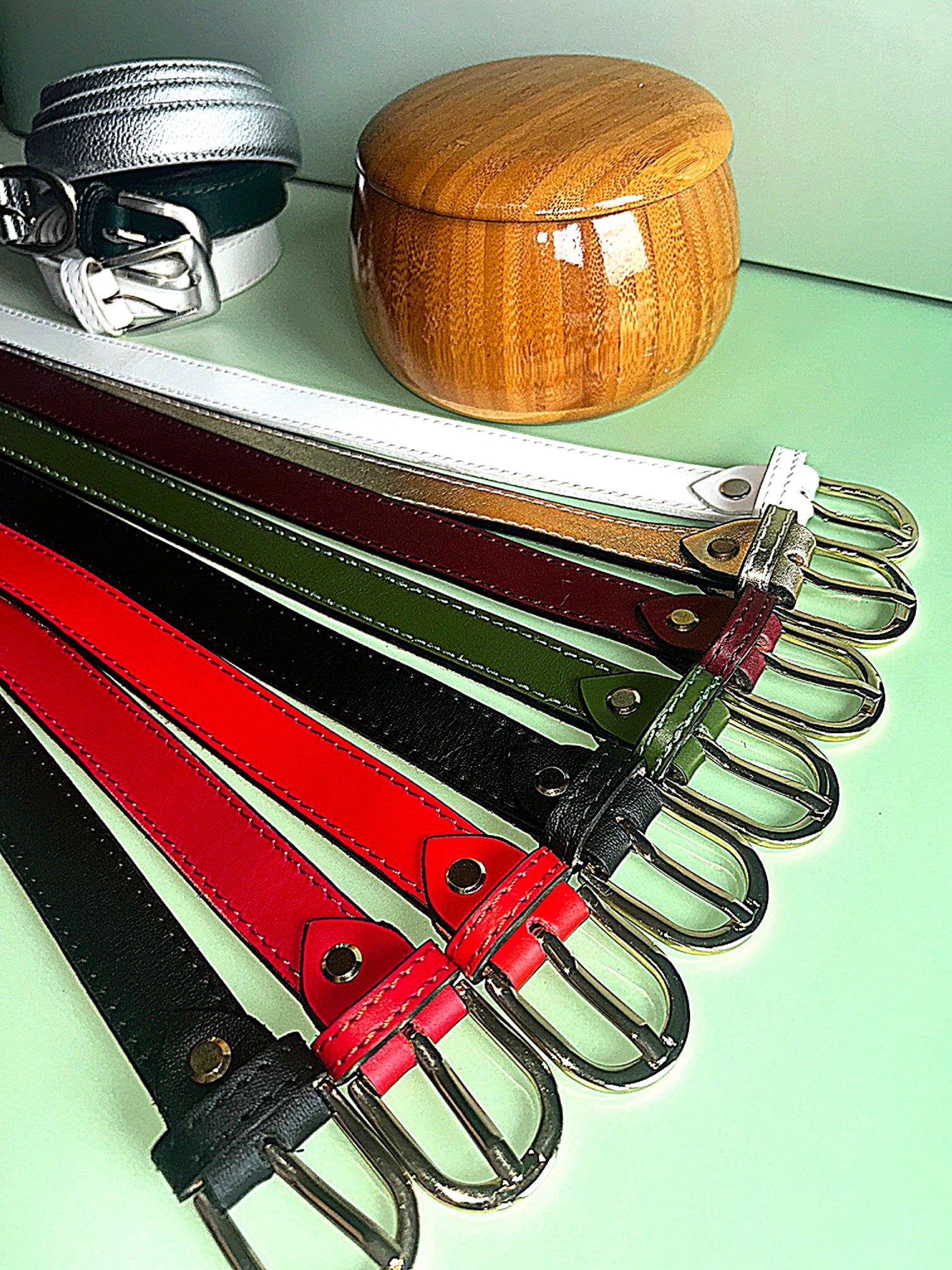 Black Leather - Gold Buckle