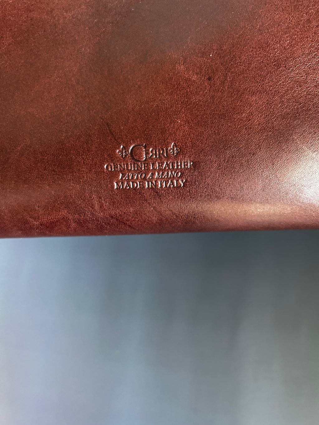 Firenze Double-Zip Leather Dopp Kit - Brown