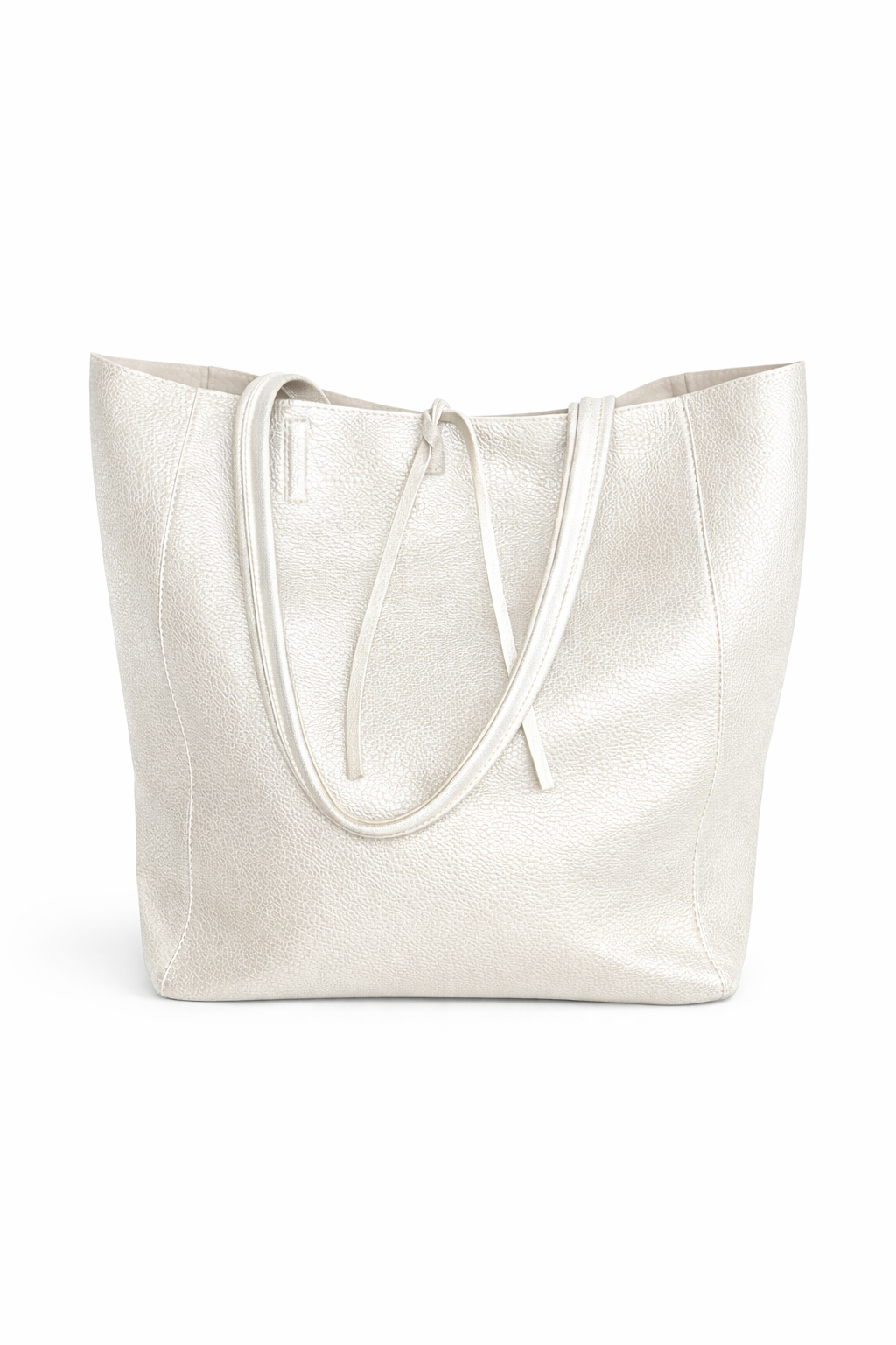 Italian Leather Tote Bag - White